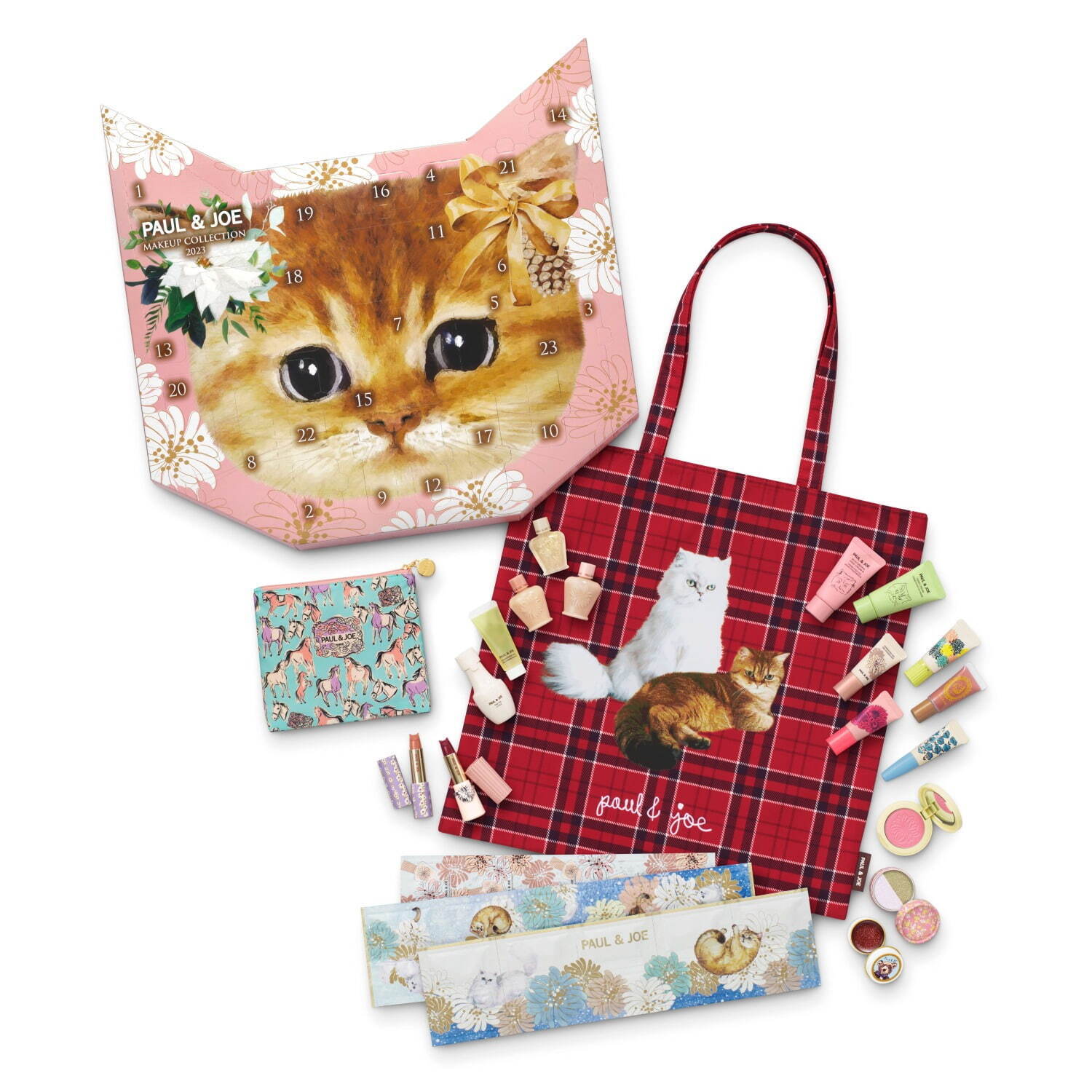 ポール ＆ ジョー ボーテ23年クリスマスコフレ、人気下地＆リップ入り