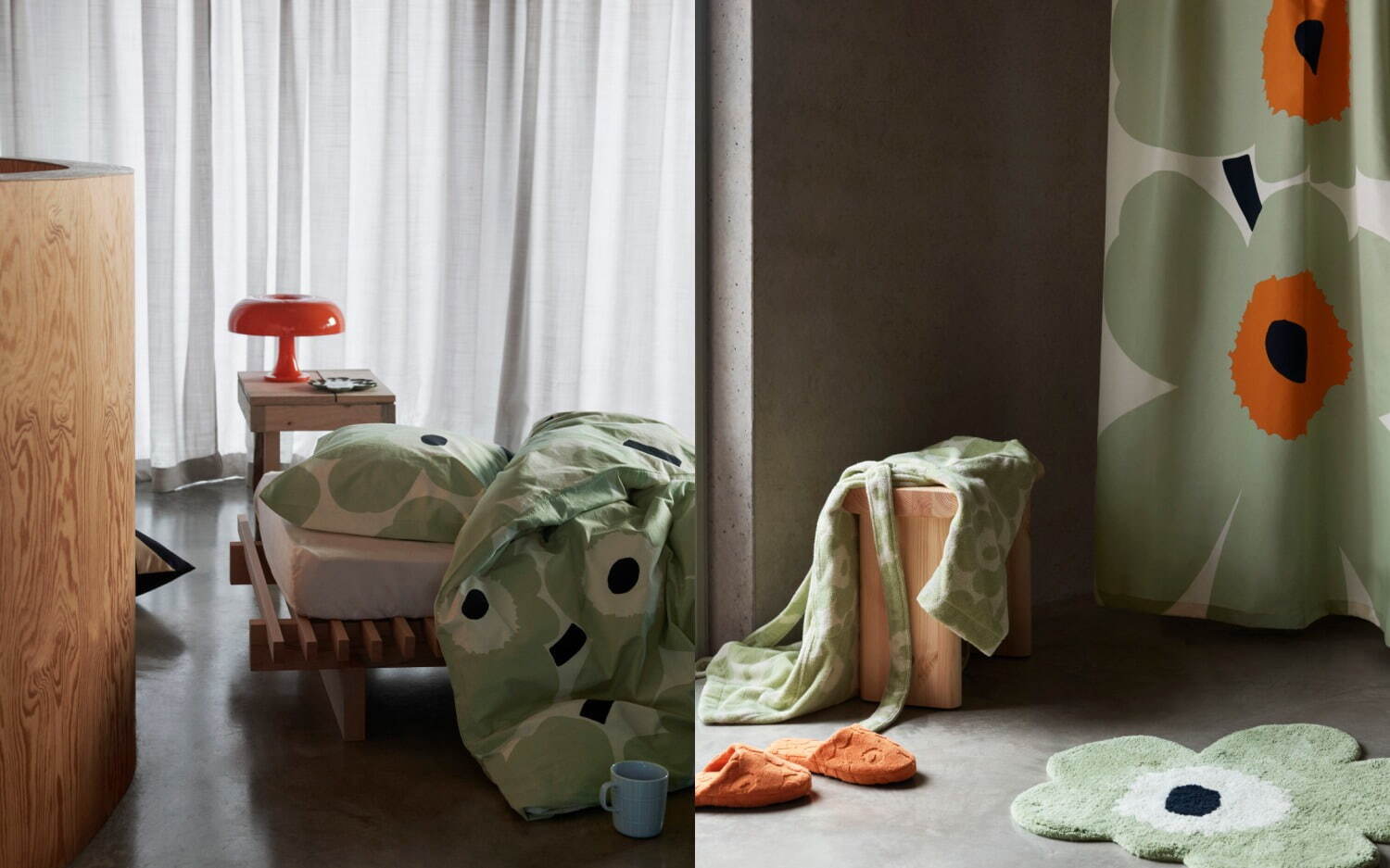 マリメッコ“アイスグリーン”のホームグッズ、「ウニッコ」柄の