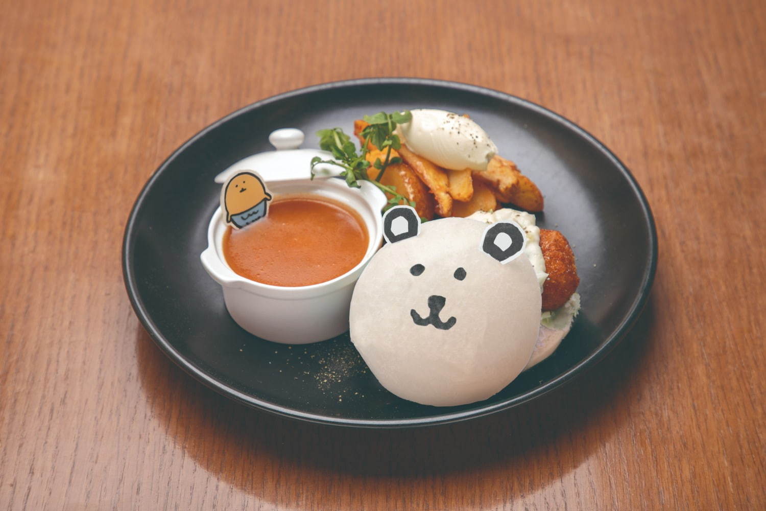 LINEスタンプ人気キャラ「自分ツッコミくま」のカフェが東京・名古屋