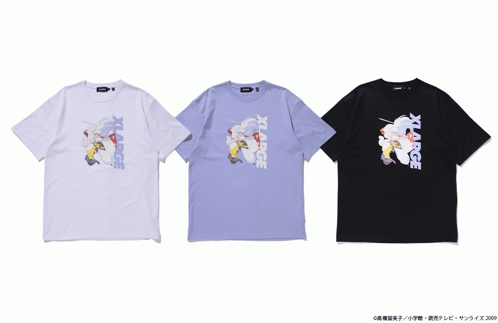 XLARGE×『犬夜叉』のコラボTシャツ、『半妖の夜叉姫』から3人の夜叉姫