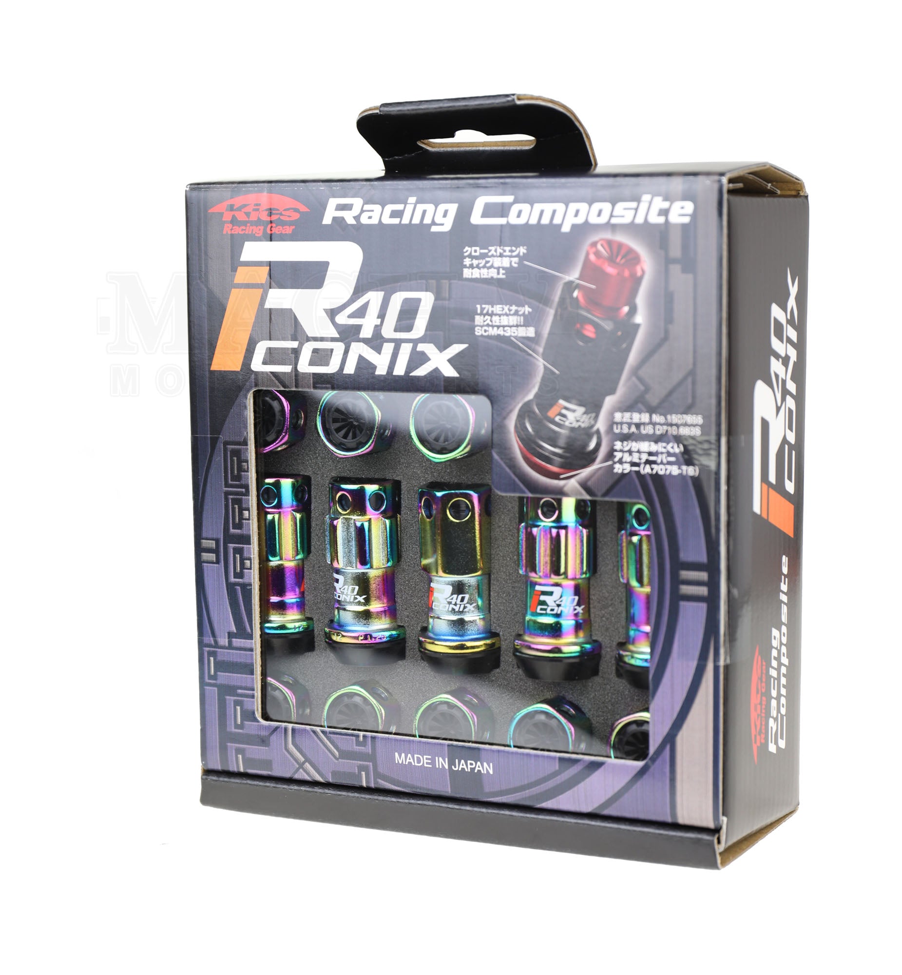 Kics Racing Composite R40 iConix Lug Nut Set - FastWRX.com