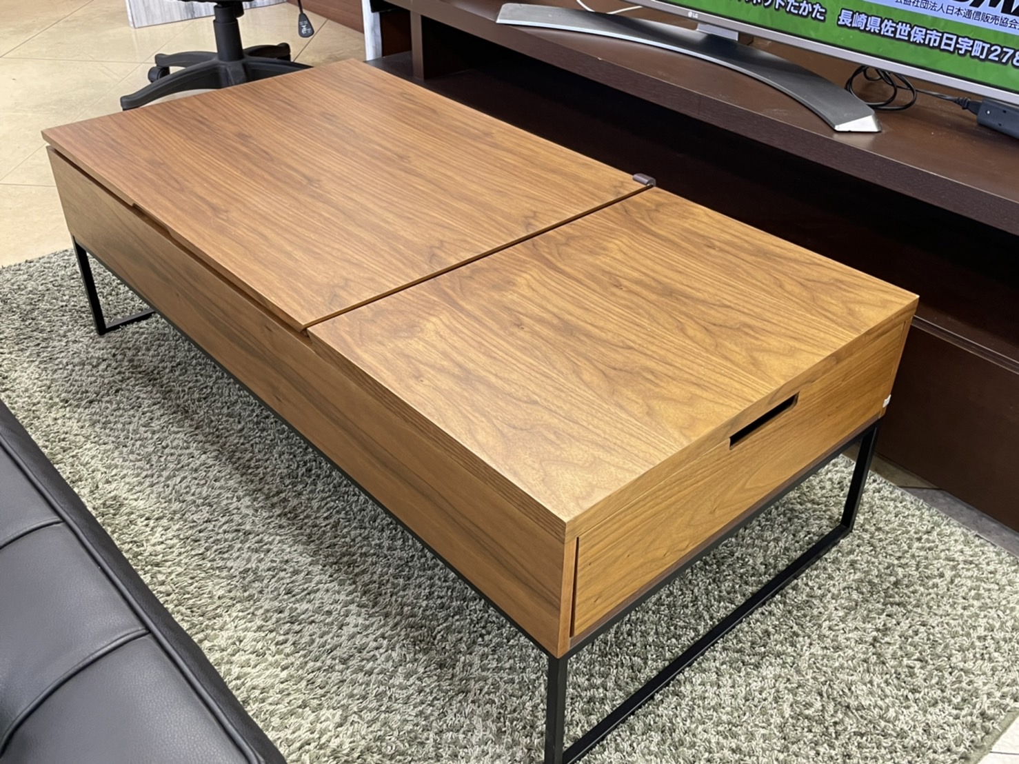 NITORI(ニトリ) / Nヒバリ120 / 昇降センターテーブル / 引き出し収納