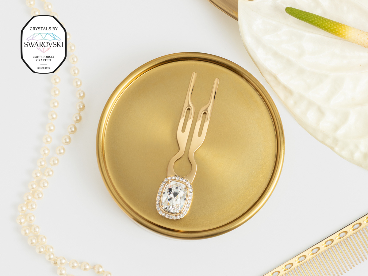 Nº1 Hairpin Pendant | with Swarovski® 10 Carat Crystal Halo Cut