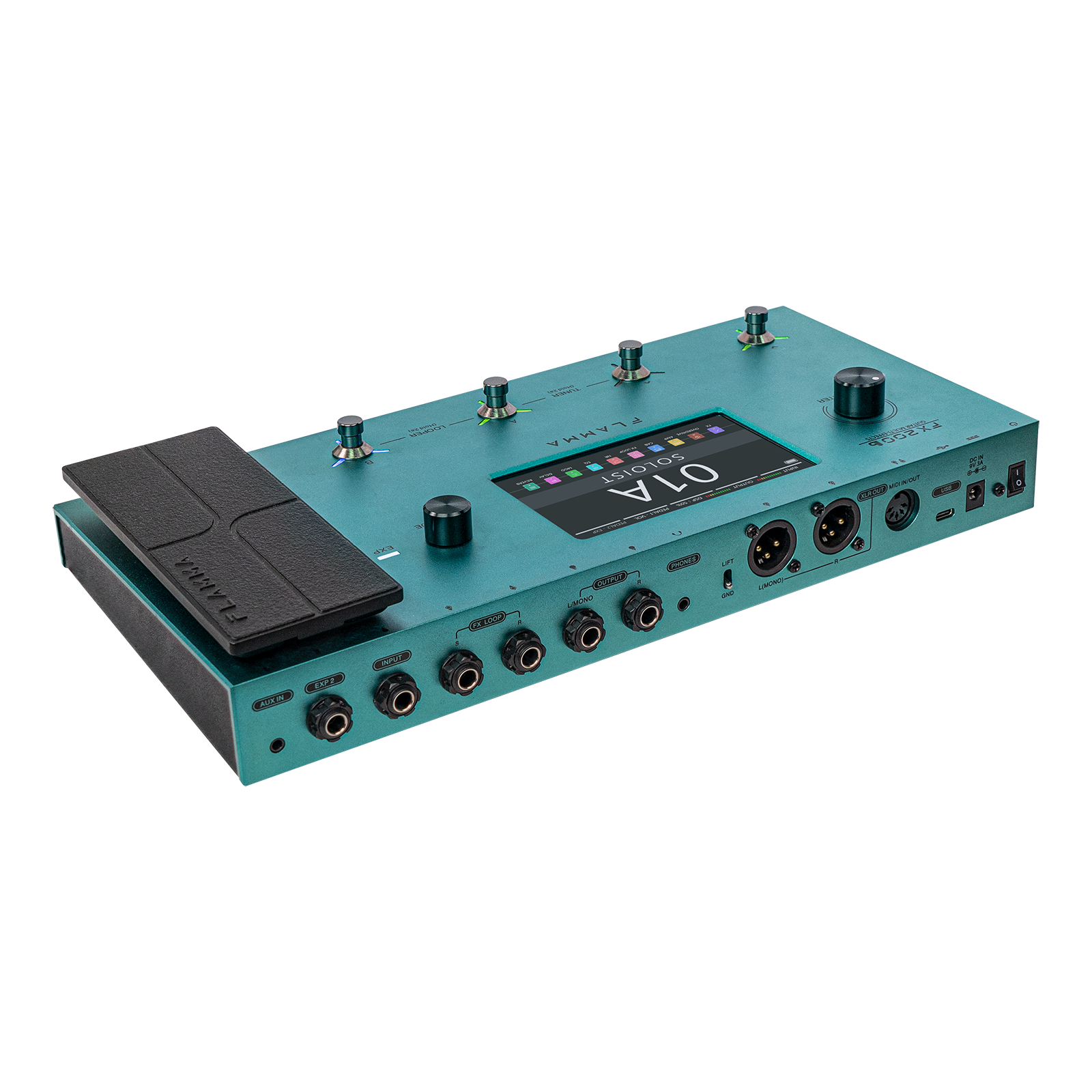 🎸FLAMMA FX200b Guitar Multi Effects Bulit-in Rechargable 3000mAh