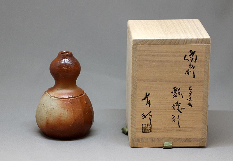 緋襷ひさご徳利 yh-2 – 岡南ギャラリー