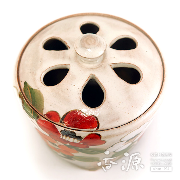 京焼・清水焼 香炉 乾山手（けんざんて） 椿の通販 - お香専門店香源