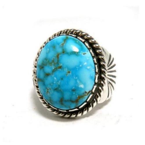 インディアンジュエリー ナバホ族のターコイズリング ネイティブ