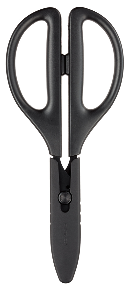 サクサ 万能・水洗い対応洗えるハサミ フッ素 刃渡り寸法45mm ブラック