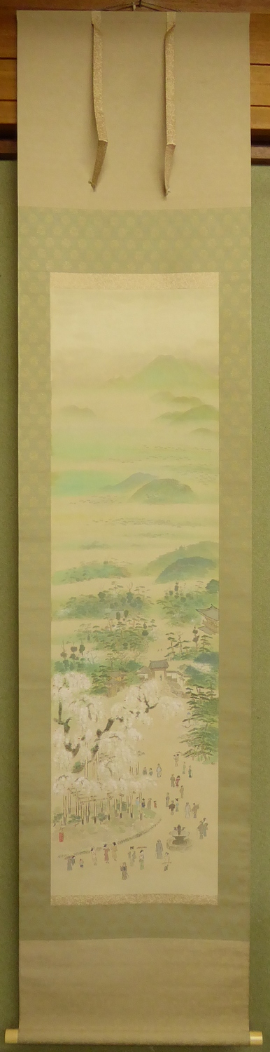 池田遙邨 『祇園桜』 [古美術こもれび] 骨董,掛軸,絵画の買取と販売,名古屋