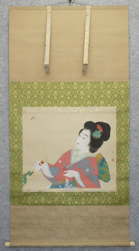 三木翠山 『はねのおと』 掛軸の販売 [古美術こもれび]