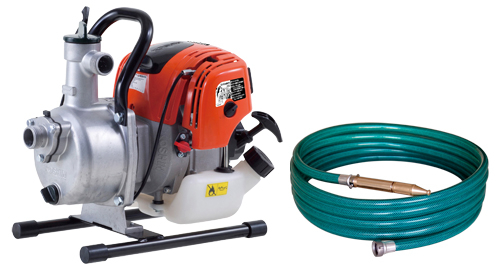 生産終了】超軽量4サイクルエンジン ハイデルスポンプ (25mm) +ホース