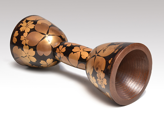 小鼓胴 桜蒔絵 江戸中期 | 古美術ささき