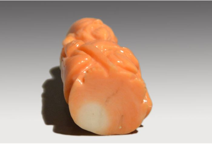 珊瑚(サンゴ)彫 寿老人置物 | 古美術ささき