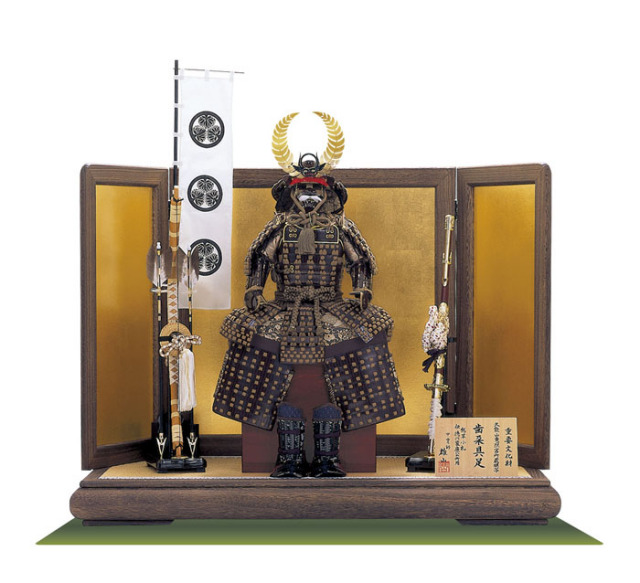 2023五月人形 人気戦国武将鎧兜飾り 徳川家康公 歯朶具足模写飾り