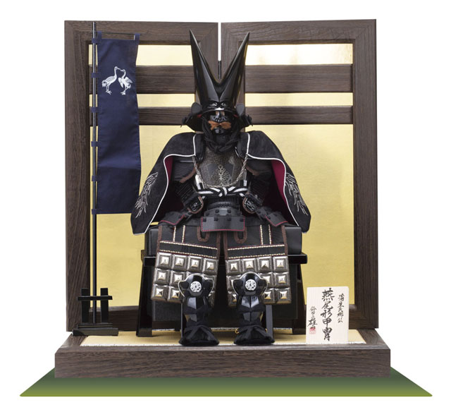 人気の五月人形・ 戦国武将 蒲生氏郷公 燕尾形兜之具足 No4181