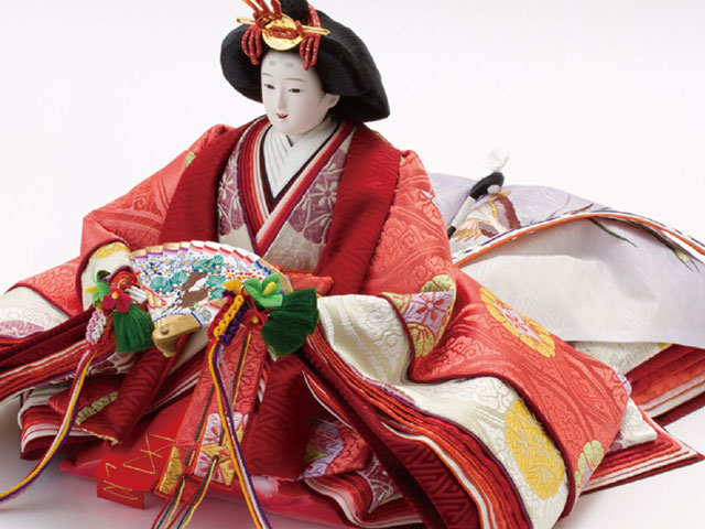 京八番親王六寸官女付焼桐三段飾りセット No3031B | 雛人形