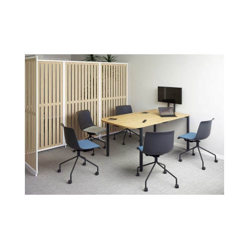 オフシス ABCパーティション スリットパネル ホワイトフレーム