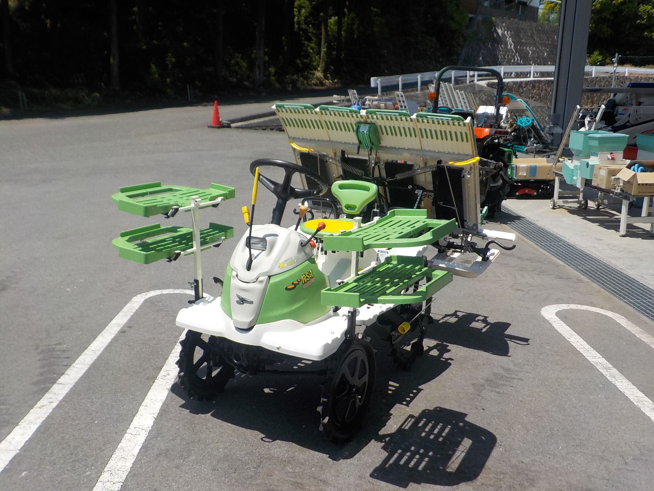 ヤンマー 田植機 PeS-1 4ps 4条植 クランク パワステ リコイルスタート