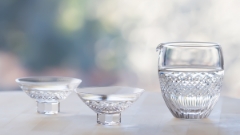 直営店限定 江戸切子 ロックグラス＜菊つなぎ紋＞ | カガミクリスタル