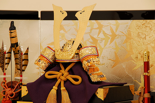 五月人形 K-405 京兜平飾り 12号錆珠之兜【京甲冑】｜雛人形、五月人形