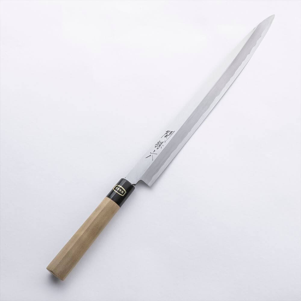 堺刃物】刺身 蛸引 包丁白ニ鋼尺水牛角柄