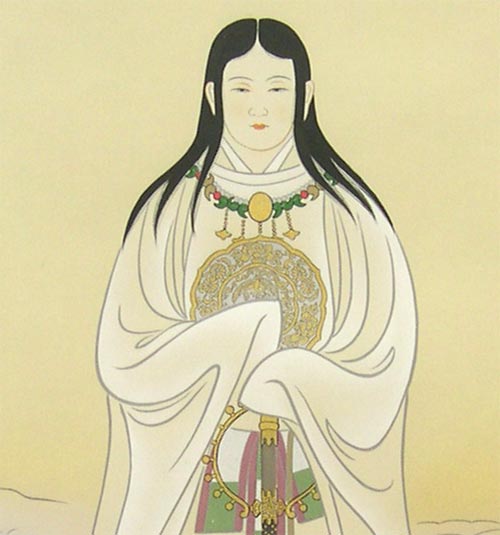 掛け軸 天照皇大神 一姿 (荒木田守明) 送料無料 【掛軸】【一間床