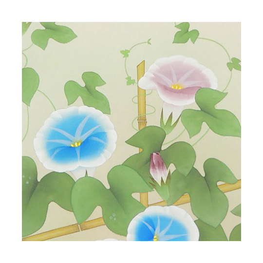 掛け軸 朝顔 (平松豊香) 送料無料 【掛軸】【一間床・半間床】【夏