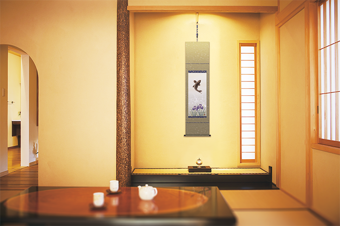 猛虎図 山村観峰 （三美会）尺幅 【特価 】！ 虎 - 掛け軸（掛軸）販売