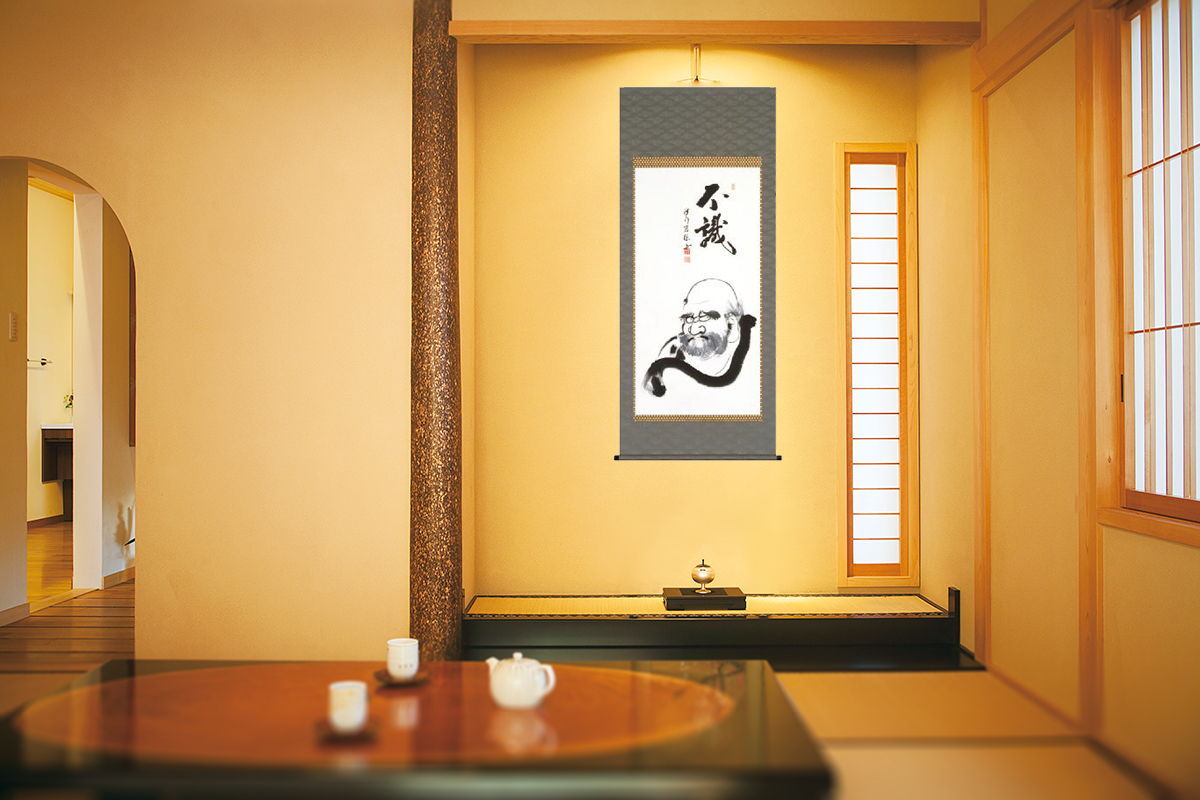 達磨 ダルマ・だるま 金剛慈保 （全紙）！ 達磨 - 掛け軸（掛軸）販売
