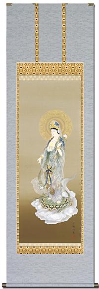雲上聖観音（観音様） 和田清雪（尺五）！ 観音 - 掛け軸（掛軸）販売
