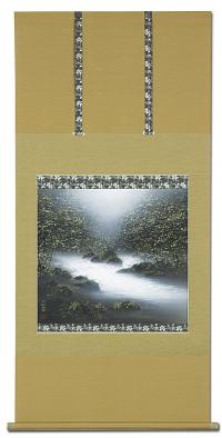 水墨山水 渓流 美濃正堂 尺八横 [人気作家オーダー品 納期約3ヶ月