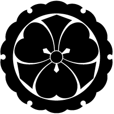 家紋シール・キーホルダー：家紋市場：外雪輪に剣片喰bbPlus