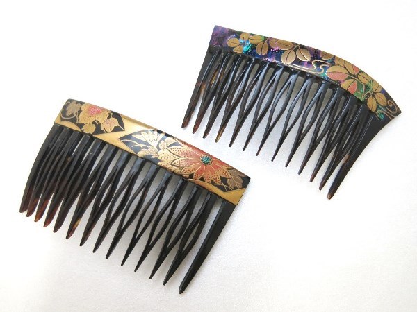 べっ甲螺鈿金蒔絵櫛2015 | べっ甲かんざし・髪飾り・和装小物専門店