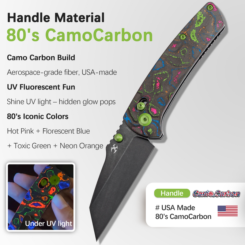 KANSEPT Main Street Thumb Studs/Crossbar Lock Knife 80S Camo