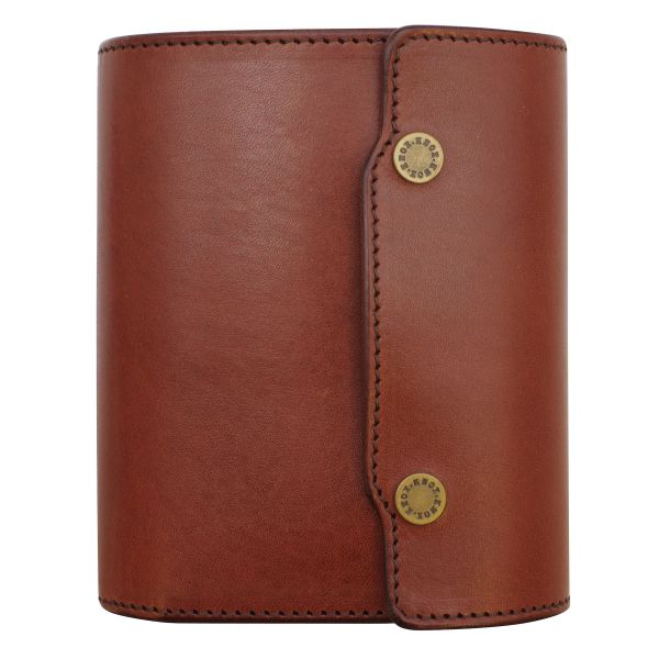 システム手帳 ミニ5サイズ オーセン フラップタイプ 11mm 【ダーク