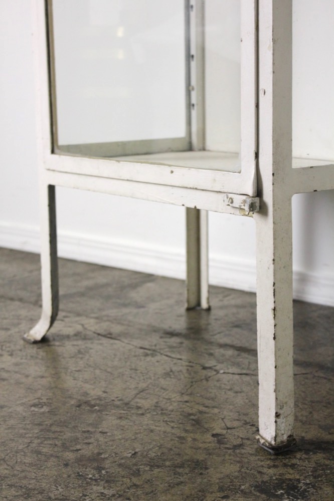 フランス ヴィンテージ インダストリアル スチール ガラス