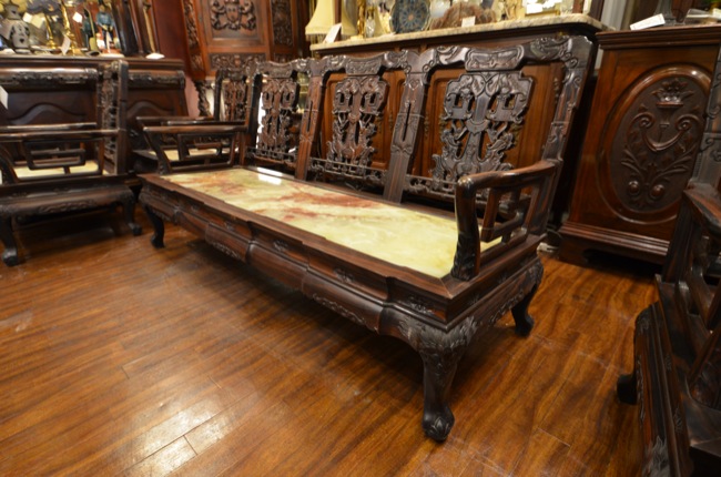 アンティーク 縞黒檀＆オニキス リビングセット | キヤアンティークス