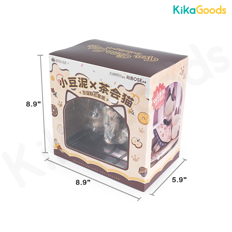 DLC Series Tea Time Cats × Nobeko Azukisan Siamese Cat Figure