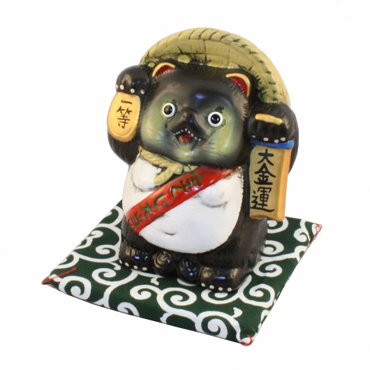 貯金箱 宝くじ大当たり狸・縁起物 / 京都の人形・こけし・和雑貨通販
