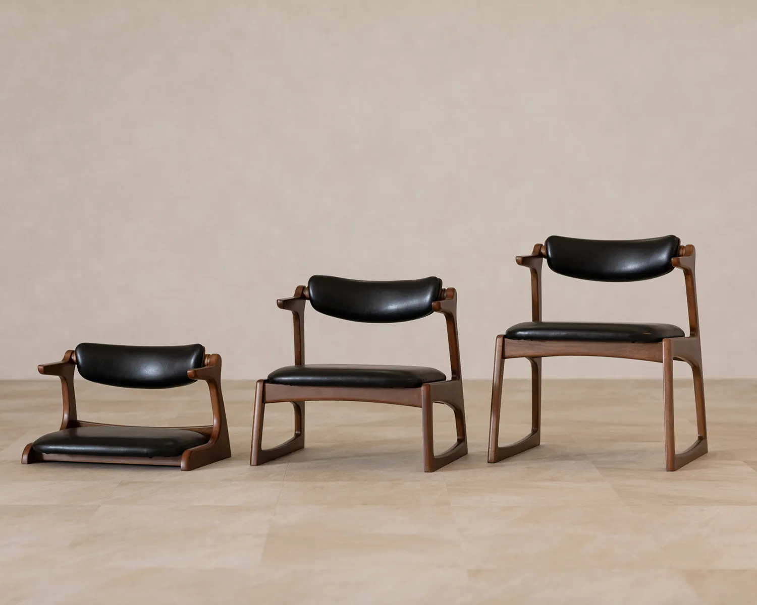 美品 低座椅子 キャスパーチェア CAチェア 300R-BE 天然無垢