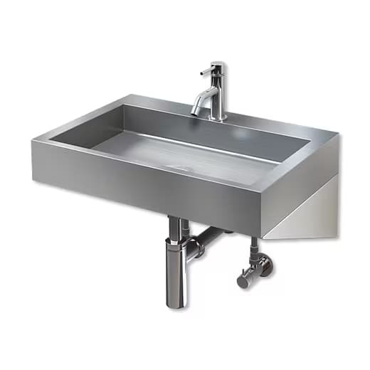 ステンレス製洗面ボウル「SUS Caliza SUSカリッサ 600 壁固定仕様