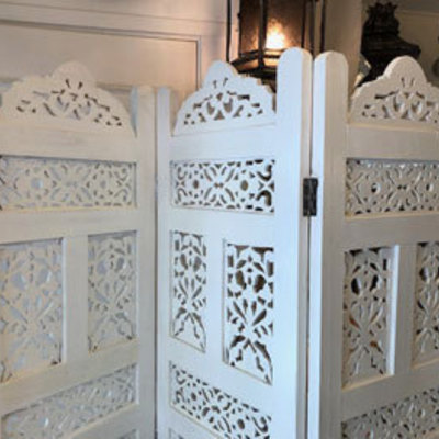 GADAN モロッコ家具 パーティション「【受注品】ウッドデコ