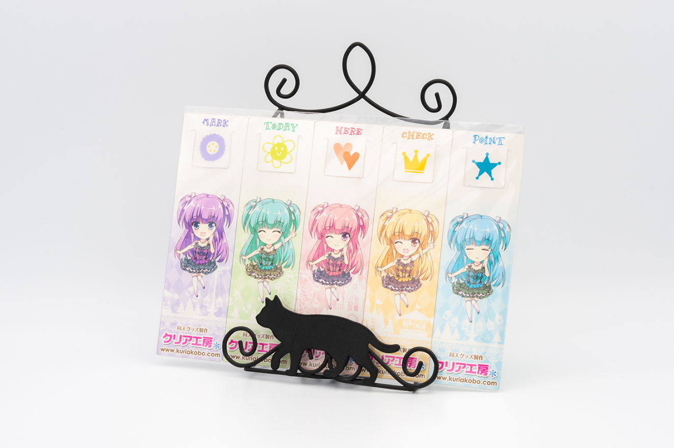 クリア4連・5連しおり ／ オリジナル印刷なら同人グッズ製作クリア工房