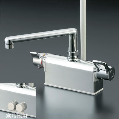 デッキ形サーモスタット式シャワー（取付ピッチ100mm）：KF781T｜浴室