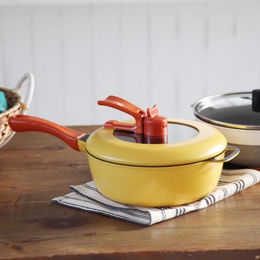 レミパンIH対応／レシピ本付き／平野レミパン24cm／イエローI