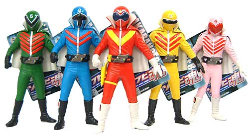 ソフビ魂 （Soul of SOFT VINYL FIGURE） 秘密戦隊ゴレンジャー 5体