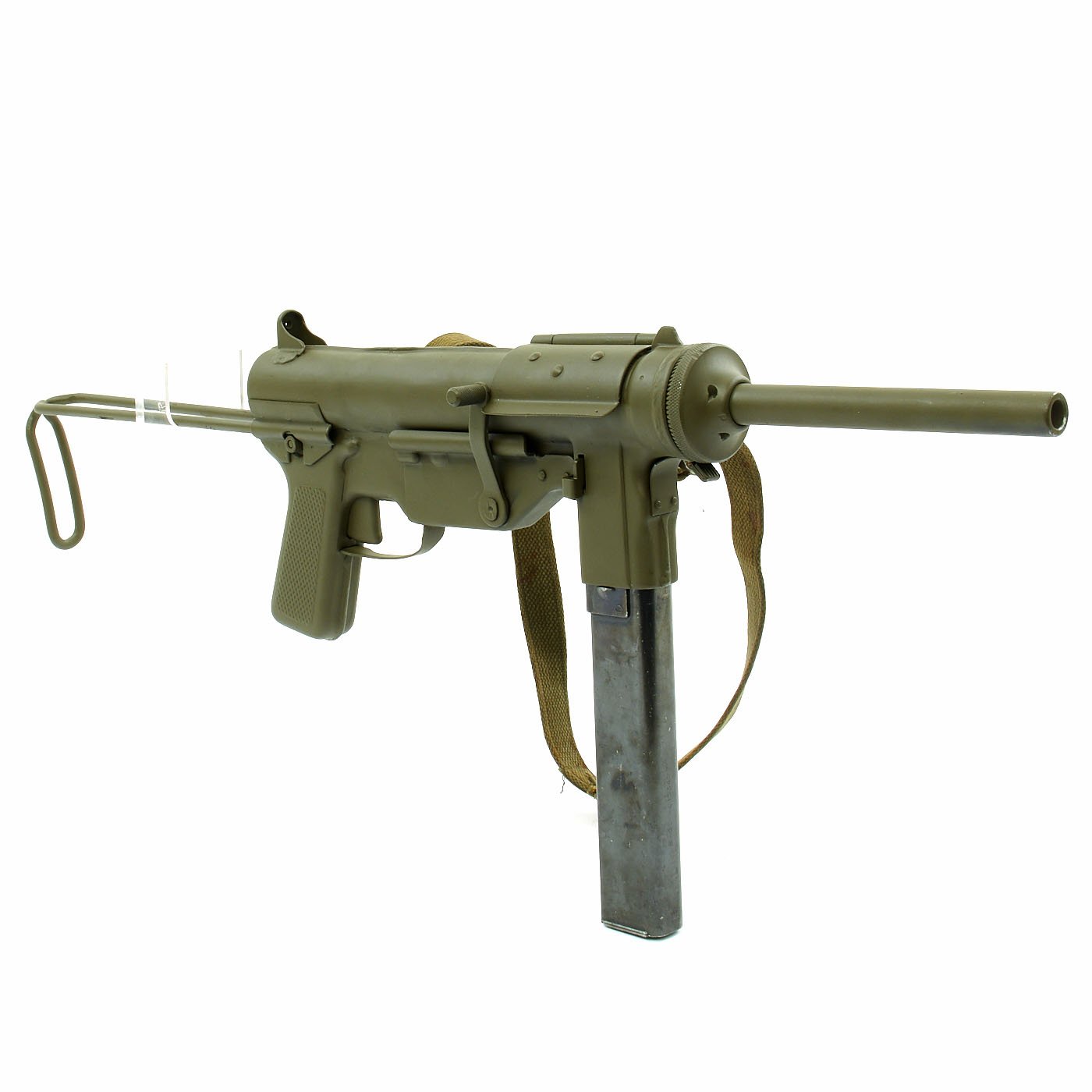 Original U.S. WWII M3A1 Grease Gun Display by Guide Lamp Company