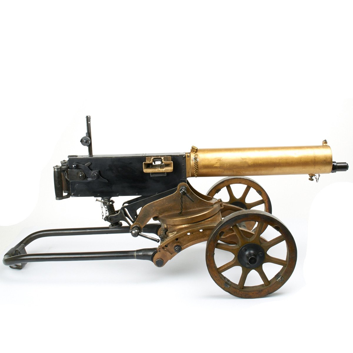 Original Imperial Russian M1910 Brass Maxim Display machinegun