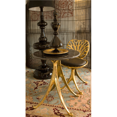 Quasar Khanh: Nervure chair | Organic design Cast molten bronze