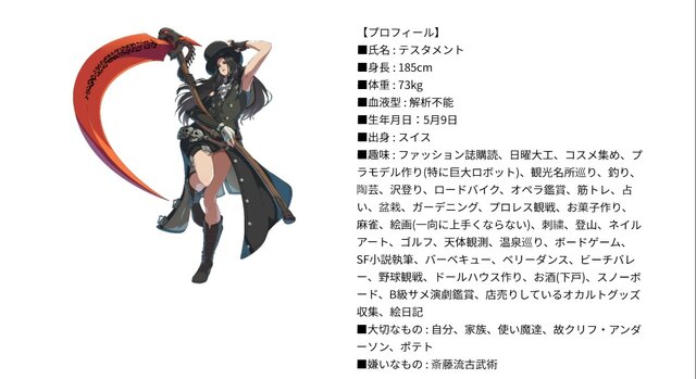 ギルティギア ストライヴ』でテスタメントが“色気マシマシ”に大変身